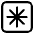 Eight Spoked Asterisk High Contrast Emoji from Fluent Emoji High Contrast Set