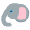Ellie The Elephant Emoji from EmojiTwo Colors Set