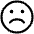 Download free Emoji Sad PNG, SVG vector icon from Iconoir Regular set.