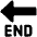 End Arrow High Contrast Emoji from Fluent Emoji High Contrast Set