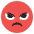 Enraged Face Emoji from EmojiTwo Colors Set