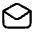 Envelope Open Icon from Mynaui Line Set