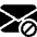 Envelope Slash Fill Icon from Bootstrap Set