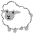 Ewe Emoji from Noto Emoji Set