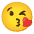 Face Blowing A Kiss Emoji from Noto Emoji Set