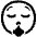 Face Exhaling High Contrast Emoji from Fluent Emoji High Contrast Set