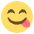 Face Savoring Food Emoji from EmojiTwo Colors Set