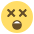 Face With Crossed Out Eyes Emoji from EmojiTwo Colors Set