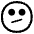 Face With Diagonal Mouth High Contrast Emoji from Fluent Emoji High Contrast Set