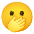 Face With Open Eyes And Hand Over Mouth Emoji from Noto Emoji Set