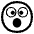 Face With Open Mouth High Contrast Emoji from Fluent Emoji High Contrast Set