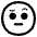 Face With Raised Eyebrow High Contrast Emoji from Fluent Emoji High Contrast Set