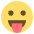 Face With Tongue Emoji from EmojiTwo Colors Set