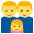 Family Manmangirl Emoji from EmojiTwo Colors Set