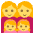 Family Womanwomangirlgirl Emoji from EmojiTwo Colors Set