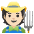 Farmer Light Skin Tone Emoji from Noto Emoji Set