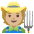Farmer Medium Light Skin Tone Emoji from Noto Emoji Set