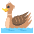 Female Duck Emoji from EmojiTwo Colors Set