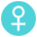 Female Sign Emoji from EmojiTwo Colors Set