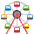 Ferris Wheel Emoji from EmojiTwo Colors Set