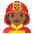 Firefighter Medium Dark Skin Tone Emoji from Noto Emoji Set