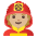 Firefighter Medium Light Skin Tone Emoji from Noto Emoji Set