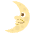 First Quarter Moon Face Emoji from EmojiTwo Colors Set
