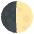 First Quarter Moon Emoji from EmojiTwo Colors Set