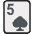 Five Of Spades Emoji from EmojiTwo Colors Set