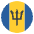 Flag Barbados Emoji from EmojiTwo Colors Set