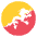 Flag Bhutan Emoji from EmojiTwo Colors Set