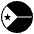 Flag Djibouti Emoji from EmojiTwo Black Set