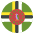 Flag Dominica Emoji from EmojiTwo Colors Set