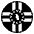 Flag Dominica Emoji from EmojiTwo Black Set