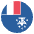 Flag French Southern Territories Emoji from EmojiTwo Colors Set