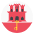 Flag Gibraltar Emoji from EmojiTwo Colors Set