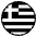 Flag Greece Emoji from EmojiTwo Black Set
