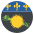 Flag Guadeloupe Emoji from EmojiTwo Colors Set