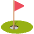 Flag In Hole Emoji from EmojiTwo Colors Set