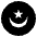 Flag Mauritania Emoji from EmojiTwo Black Set