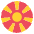 Flag North Macedonia Emoji from EmojiTwo Colors Set