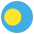 Flag Palau Emoji from EmojiTwo Colors Set