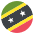 Flag St. Kitts & Nevis Emoji from EmojiTwo Colors Set
