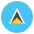 Flag St. Lucia Emoji from EmojiTwo Colors Set