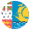 Flag St. Pierre & Miquelon Emoji from EmojiTwo Colors Set