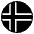Flag Svalbard & Jan Mayen Emoji from EmojiTwo Black Set