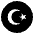 Flag Turkey Emoji from EmojiTwo Black Set