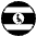 Flag Uganda Emoji from EmojiTwo Black Set