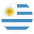 Flag Uruguay Emoji from EmojiTwo Colors Set