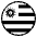 Flag Uruguay Emoji from EmojiTwo Black Set